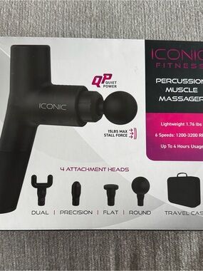 ICONIC Percussion Muscle Massager — Black